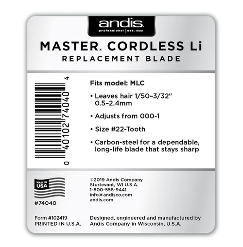 Andis Master Cordless Li Replacement Blade