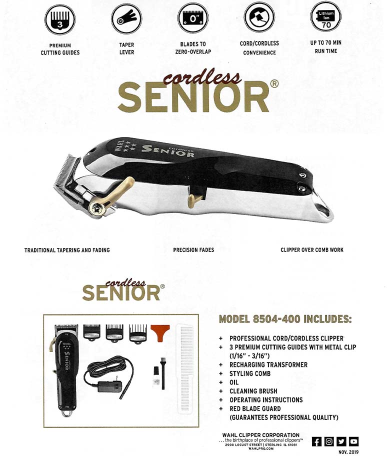 Wahl 5 Star Cordless Senior Clipper